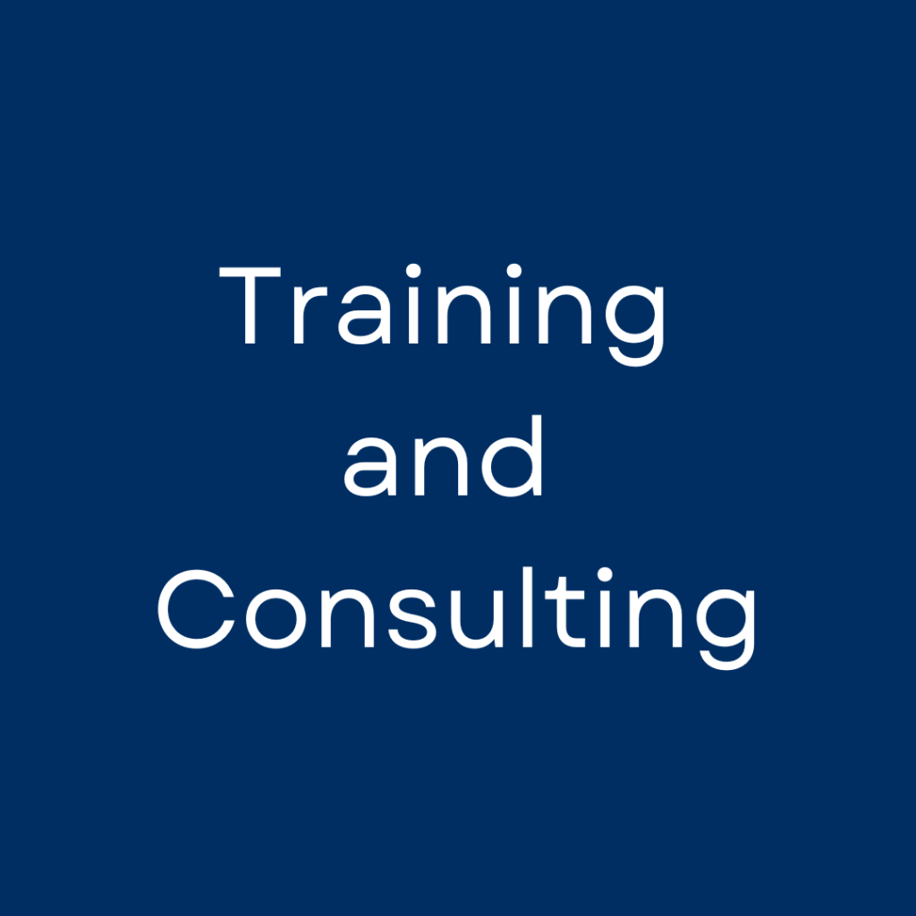 Training and Consulting Services